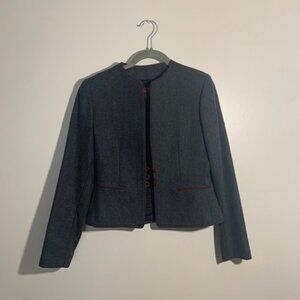 Vintage Stirling Cooper London NY Wool Blend Dark‎ Academia Blazer - Size 3/4